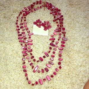 Dillard’s necklace and earrings set